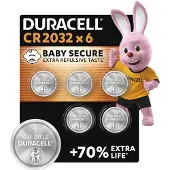 Duracell Piles 2032 (x6) Longue Durée, Fiabilité -