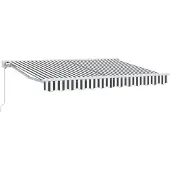 vidaXL Cadre de store anthracite et blanc 350 x 200 cm