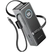 EcoFlow Power bank RAPID 25000 mAh, 170W, câbles intégrés 100W, Noir