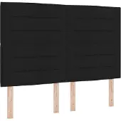 vidaXL Tête de lit noire 144 cm en tissu