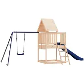 vidaXL Aire De Jeux D'extérieur Bois De Pin Massif