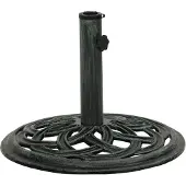 vidaXL Pied de parasol vert 44x44x31 cm Fonte