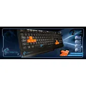 DRAGON WAR Dragonwar Recon Clavier de jeu programmable Qwerty - 30 touches macro - 10 paramètres de profil - Nkey roller.