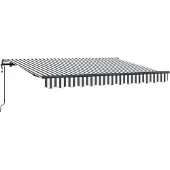vidaXL Store rétractable Anthracite 350 x 200 cm Tissu
