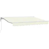 vidaXL Armature d'auvent Crème 250 x 200 cm Polyester avec revêtement PU