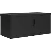 vidaXL Classeur noir 90x40x220 cm acier