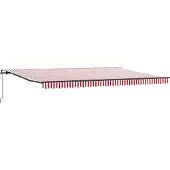 vidaXL Store extensible rouge et blanc 500 x 350 cm