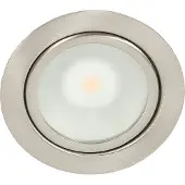Nobile Luminaire encastré LED pour meubles blanc chaud, nickel brossé 1850208409