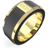 GUESS Racer Tag Ring Doré 64 Homme