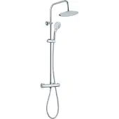 Invena Colonne de douche MUSTA avec mitigeur thermostatique chromé (AU-84-001-X)