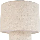 LINDBY Lampe de Table , Elfie, Beige, Salon / séjour, Tissu / textile, Scandinave