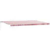 vidaXL Store extensible rouge et blanc 600 x 350 cm