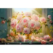 Castorland Puzzle Art Collection - Hot Summer Peonies - 1000 pièces