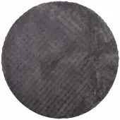 vidaXL Tapis ronds SIROLO Anthracite Ø 120 CM Polyester