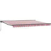 vidaXL Cadre de store rouge et blanc 450 x 300 cm