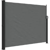 vidaXL Marquise latérale extensible Anthracite 160x600 cm