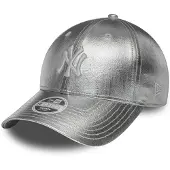 New Era Mlb Metallic 9forty New York Yankees Cap Argenté