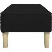 vidaXL banc Noir 113 x 57 x 39 cm tissu