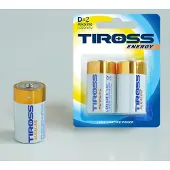 TIROSS Alkaline-Batterie Lr20 2 Stück. (2 pcs, AA)