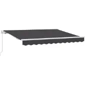 vidaXL Store rétractable anthracite 250 x 200 cm Tissu