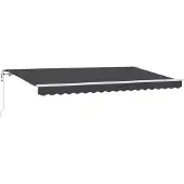 vidaXL Store rétractable Anthracite 350 x 200 cm Tissu