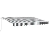 vidaXL Store rétractable anthracite 250 x 200 cm Tissu