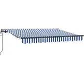 vidaXL Store rétractable bleu 250 x 200 cm Tissu