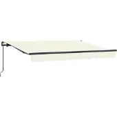 vidaXL Store rétractable Crème 300 x 200 cm Tissu
