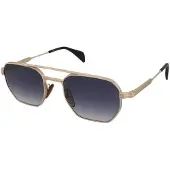 David Beckham Lunettes de soleil - - DB 1229/S RHL/84 - Verres dégradés - Double pont - Monture métal dorée