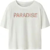 Name it T-Shirt 'NKFVONAYA' orange foncé / argent / blanc