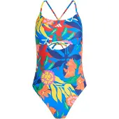 Adidas Maillot de bain sport bleu / jaune / orange / rouge