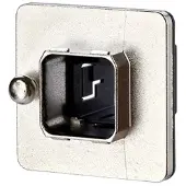 METZ CONNECT E-DAT Industry IP67 V14 14010833C0MC Boîtier à bride argent 1 pc, Câble + prise électronique, Argent