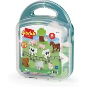 Ecoiffier Abrick Koffer met Boerderijdieren - 16dlg.