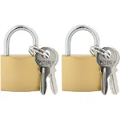 vidaXL U Lock avec Clés 2 pcs Laiton Fer