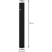 LINDBY Luminaire Extérieur , Halvar, dimmable, Noir, Terrasse, Métal, Moderne