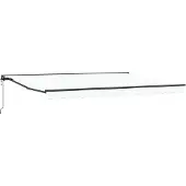 vidaXL Store électrique rétractable blanc et anthracite 4 × 3,5 m
