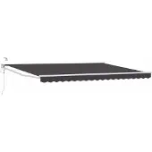 vidaXL Store électrique rétractable, anthracite, 4,5 × 3 m
