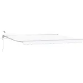 vidaXL Store électrique rétractable blanc 4 × 3,5 m