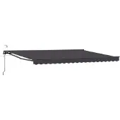 vidaXL Store électrique rétractable, anthracite, 4 x 3 m