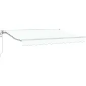 vidaXL Store électrique rétractable blanc 3 x 2,5 m