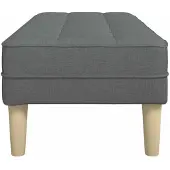 vidaXL banc Gris foncé 113 x 57 x 39 cm tissu