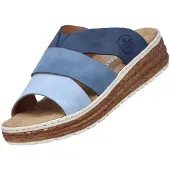Rieker Damen Pantolette Blau – Komfortweite