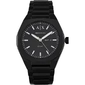 Armani Exchange Montre à affichage analogique 'SYNC' noir