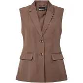 Pieces Gilet 'PCBlossom' marron
