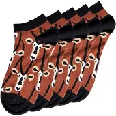 Unabux Chaussettes marron / noir / blanc