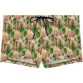 Hom Shorts de bain ' Swim Shorts Taormina ' vert / rose