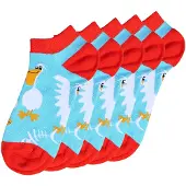 Unabux Chaussettes bleu clair / rouge / blanc