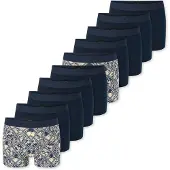 Schiesser Boxers ' 95/5 ' crème / bleu foncé