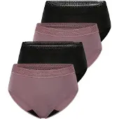 Schiesser Slip ' Care ' mauve / noir