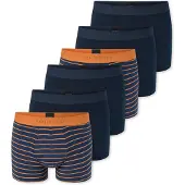 Schiesser Boxers ' 95/5 ' bleu foncé / orange